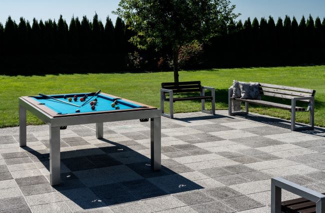 Wielofunkcyjne zewnętrzne stoły bilardowe Lissy - Vermont