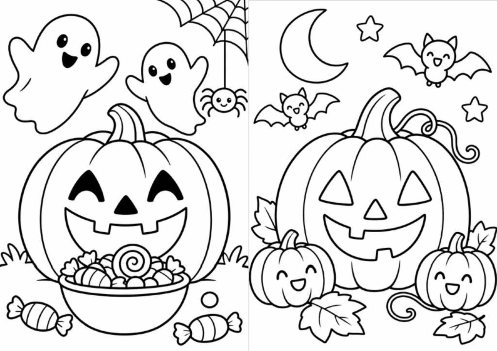 Kolorowanki na Halloween dla dzieci
